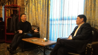 威廉希尔集团董事长肖厚忠与宣钢董事长进行合作会谈